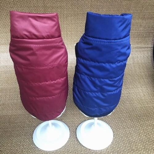 Thicken Fashion Winter Keep Warm Dog Clothes Windproof Polyester +Fleece Dog Vest Puppy chihuahua Dog Coat Jacket Dog Costume