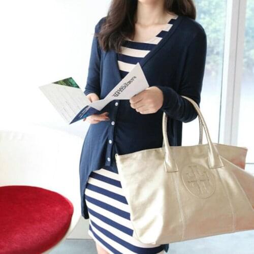 Spring autumn new fashion maternity clothes Stripe dress + cardigan Two-piece pregnant women dress