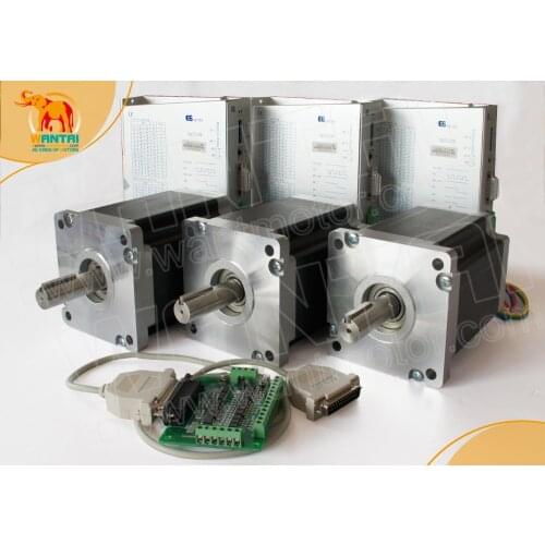 High Quality 4 Axis Nema 42 Wantai Stepper Motor 4200oz-in, 8A CNC Engraving, Cutting & 220VDC Driver Mill Control