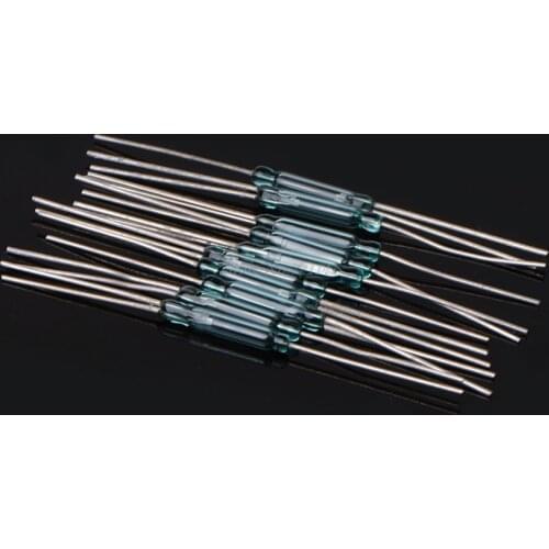 10 Pcs 2.5X14mm 4W 3 Pin Glass Reed Relay Magnetic Switches N/O N/C SPDT Magnetic Switches Dropship