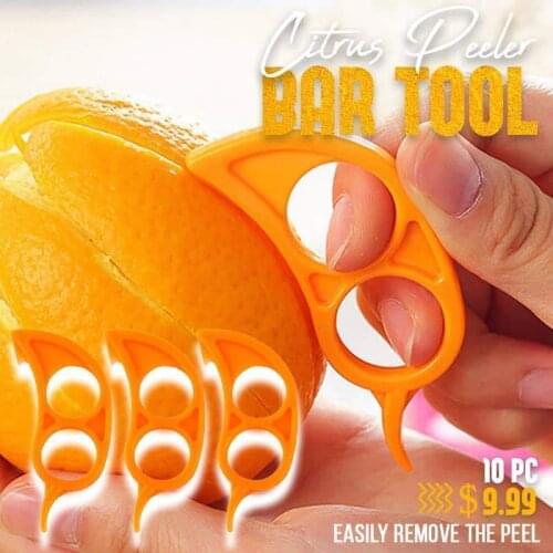 10 Pcs Citrus Peeler Bar Tool Orange Lemon Barker Practical Citrus Fruit Peeler Mouse Style Kitchen Bar Peeler Tools Accessories