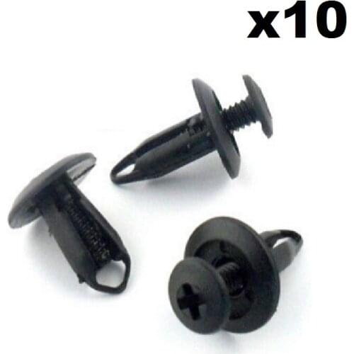 10x For Ford Bumper, Wheel Arch Lining, Splashguard & Trim Clip Plastic Fasteners