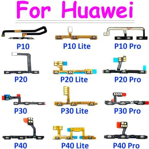 20pcs/lot Power on/off Volume Key Button Flex Cable Ribbon For Huawei P8 P9 P10 Plus P20 P30 Lite Pro P40 Lite E P40 Lite G