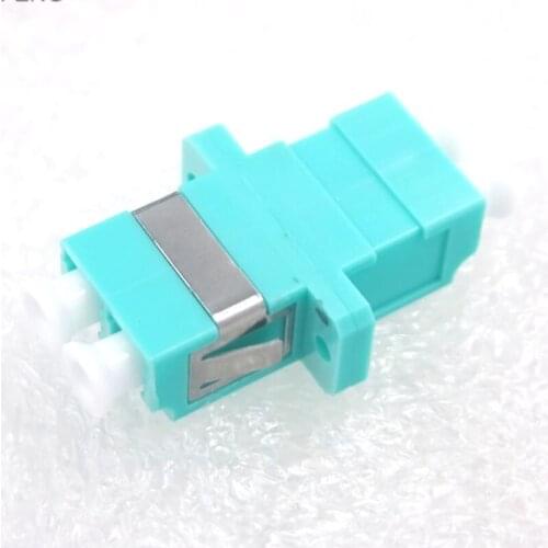 GONGFENG 200pcs NEW Optical Fiber Connector LC Duplex 10 million OM3 Coupler Adapter Flange Special Wholesale