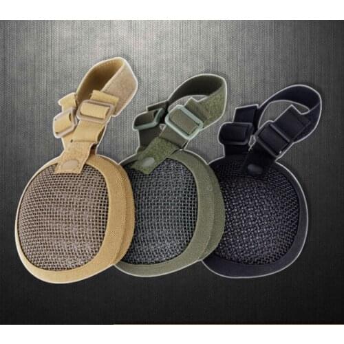 2018 New Military Outdoor Tactical Paintball Accessories Steel Net Ear Protection Airsoft Outdoor Shooting Hungting Hiking Mask