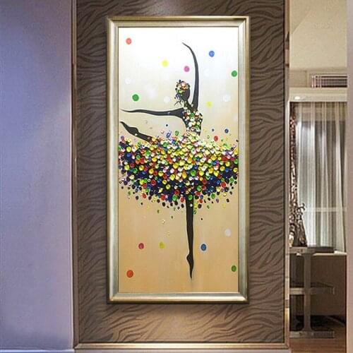 5d Diy Diamond Painting Ballet Girl Cross Stitch Kit Diamond Embroidery Square/round Diamond Mosaic Living Room Decor