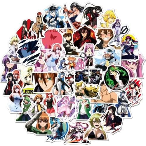 10/50/100Pcs Anime Akame ga KILL! Sticker Graffiti for Laptop Bike Motorcycle Skateboard Luggage Decals Waterproof Stickers Toys