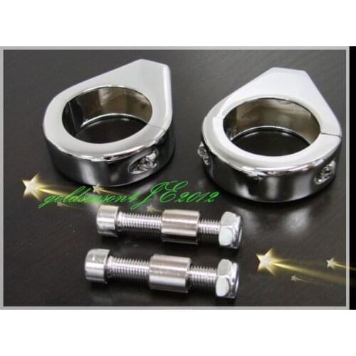 Freeshipping 41mm Turn Signal Relocation Fork Clamps Mount for Honda Yamaha Kawasaki Suzuki