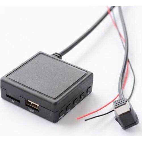 Biurlink 2019 Car Bluetooth 5.0 Music Adapter Phone Call Handsfree for Pioneer IP-BUS 11Pin Radio Bluetooth Aux USB Adapter