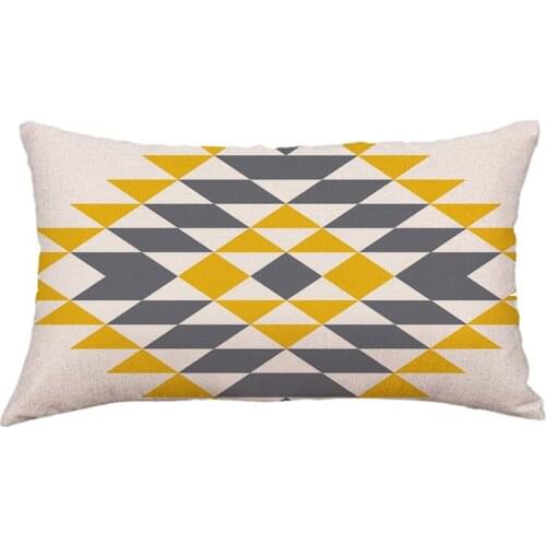 Geometric Pillowcase Sofa Pad Decorative Pillowcases Home Decor Cushion Cover Suede Car Pillow Case Customizable 30x50cm