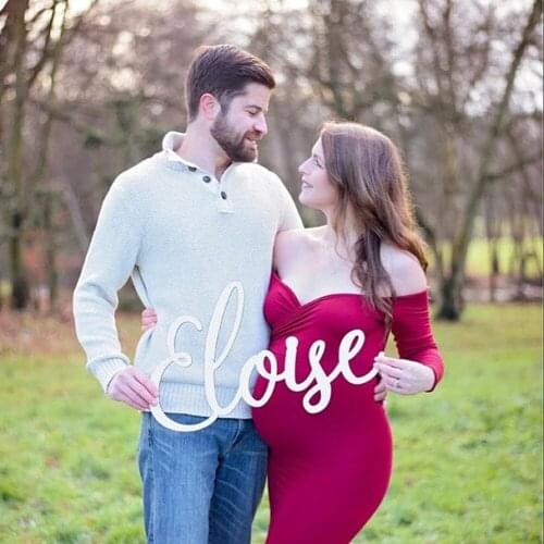 Personalized Baby Shower Wood Name sign ,Family Script Nursery Wall Decor,Custom Children Name sign Wall Decor Wooden Letter