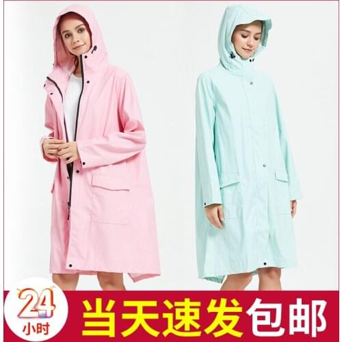 AdultFfashion Long Full Body Hiking Rainproof Travel Soft raincoat Unisex Fashion Cool Windbreaker Jacket