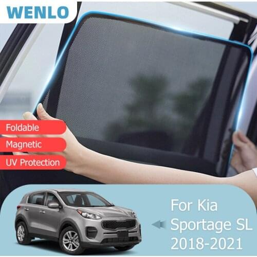 For Kia SL 2018-2021 Front Windshield Car Sunshade Side Window Blind Sun Shade Magnet Blocker Cover Children Visor Mesh Curtain