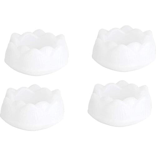 Lotus Flower Candlestick Resin Mold, 4PCS Epoxy Resin Mold for Casting, Lotus Candlestick Mold for Making Candles Holder