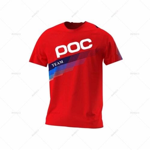Motorcycle Mountain Bike Team Downhill Jersey MTB Offroad Fxr Bicycle Locomotive Shirt Cross Country Mountain TEAM POC Jersey