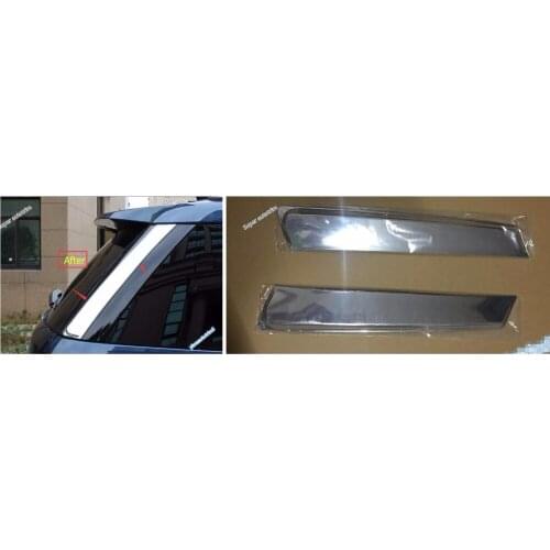 Lapetus Chrome Trunk Rear Tail Window Stripe Bezel Cover Trim Accessories Fit For Ford Explorer 2011 - 2018 ABS
