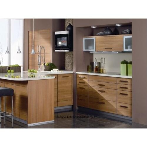Melamine/mfc kitchen cabinets(LH-ME035)