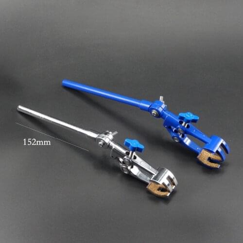 Lab chromedfour finger clamp swivel 180 degree Four Prong Extension multifunction Clamp Extension Condenser Four Finger Clamp