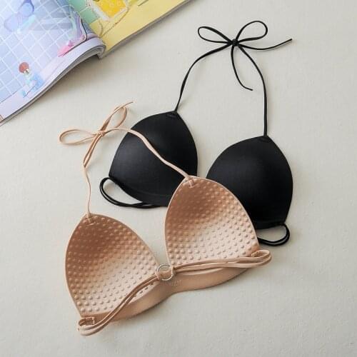 Summer girl strap bra sexy beauty back wrapped student anti-lightless primer underwear without steel ring movement Bra