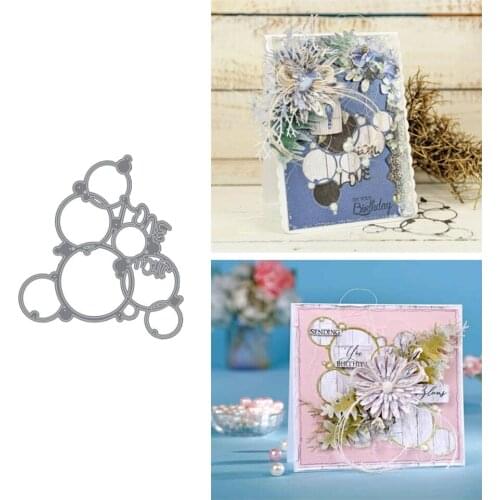 Bubble lantern decoration Metal cutting dies cross stitch scrapbooking diesstencil Holiday card christmas new cutting dies 2021