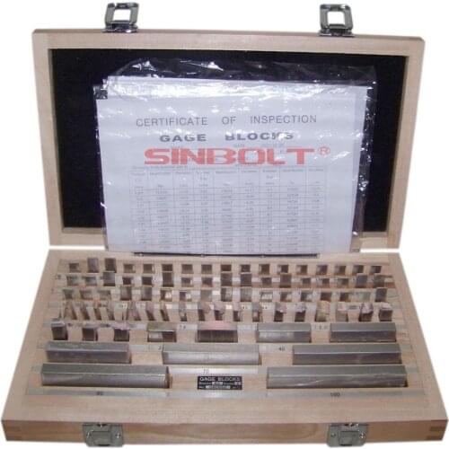 Block gauge set, 83pcs/set, 0 Grade(0.5--100mm),fast delivery
