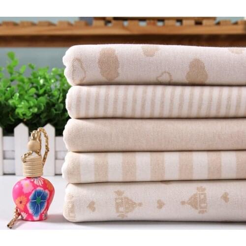 New Prints Baby Cotton Knitting Fabric by Half Meter DIY Sewing Uphostery Clothing Jersey Other Fabric Printed Cartoon Plain