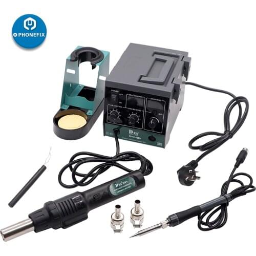 PHONEFIX DES H92 2 IN 1 Solder Station & SMD Rework Station Solder Iron Repair Tool for Mobile Phone PCB Welding tool