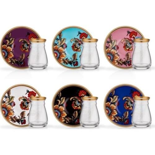 Field Glass Nihavent Tea Set 6 pieces Lerona Assortment