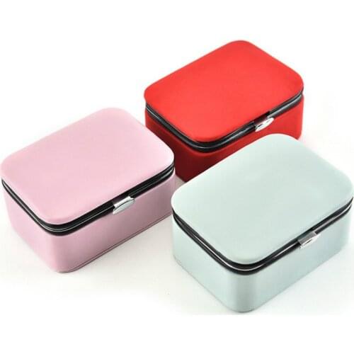 Mini Portable Jewelry Box Organizer Display Travel Jewelry Case Boxes Leather Storage Joyeros Organizador De Joyas New