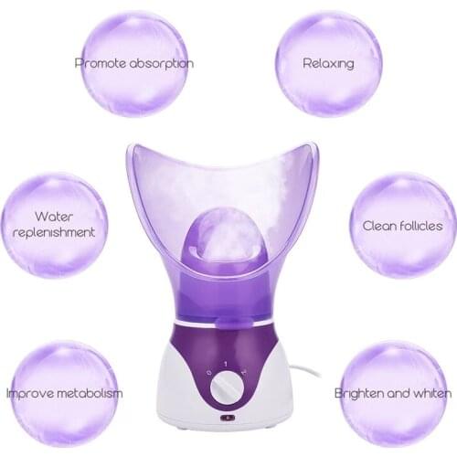 Portable Facial Steamer Sauna SPA Skin Moisturizing Pores Cleanse Hot Mist Face Steamer Humidifier Hydrate Nano Mist Sprayer 48