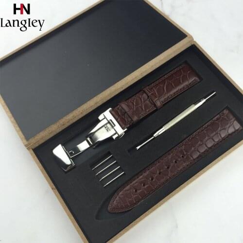 Wristwatch Straps Soft Breathable Crocodile Skin Watch Band For Men Women Watchbands Watches Accessories High Quality Wholesale