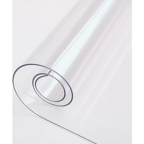 Soft Glass Tablecloth Transparency PVC Table Cloth Waterproof Oilproof 1.0mm