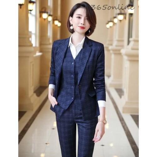 SOWXWV Women's Trouser Suits In A Cage