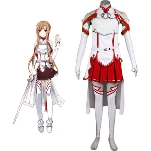 Sword Art Online SAO Yuki Asuna Cosplay Costume Custom Made