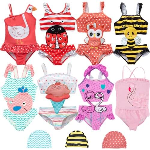 2021 Toddler Infant Baby Girls Swimwear Watermelon Swimsuit Swimming Beach Bathing Bikini Cute Summer One-piece Swimming Costume