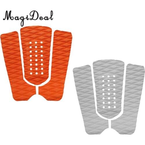 3Pcs/Set EVA Anti-Slip Surf Traction Tail Pads Surfboard Surfing Mat Skimboard Paddle Board Shortboard Water Sports Accessories