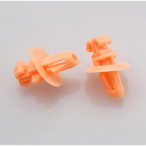 30Pcs Orange Nylon Fender Moulding 75394-60030 Clips Sealer Fastener Fit For Toyota