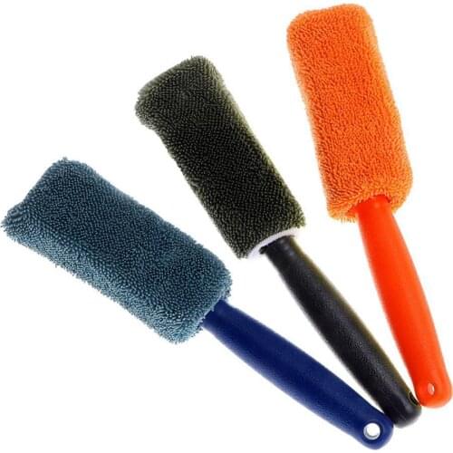 80% Hot Sale Tire Wheel Cleaning Car Brush Microfiber Scrub Dirt Dust Remove Washing Tool