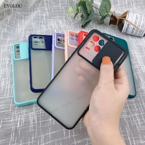 Case For Oppo Realme 8 Pro Slide Camera Lens Protection Phone Case For Realme 8 Pro Silicone Shockproof Matte Clear Back Cover