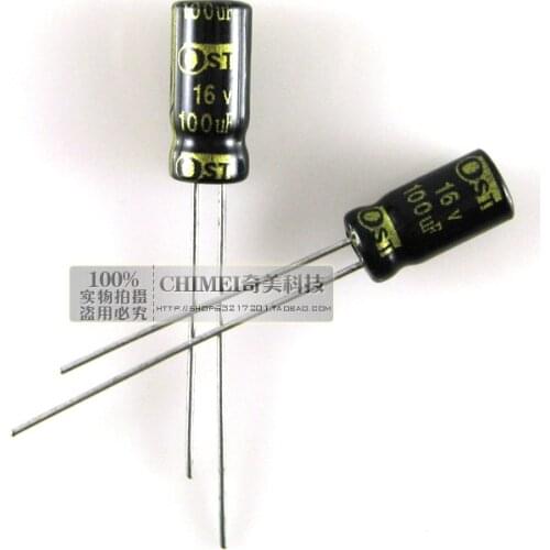 Electrolytic capacitor 16V 100UF volume 10X5MM capacitor