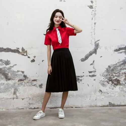 Girl Graduation Suit Summer Primary High School Students Uniform Boy Men Japan Style Set Women Performance Class Costumes H2441