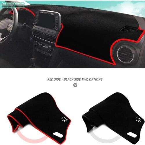 Dashmat Dash Mat Dashboard Cover for Hyundai KONA KAUAI 2018 2019 Pad Sun Shade Dash Board Cover Carpet Car Accessories Car Body