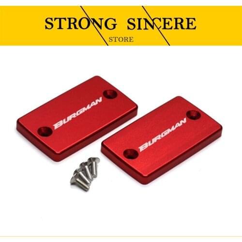 Burgman Motorcycle For SUZUKI Suzuki AN650 AN 650 Burgman 2006-2014 With logo Front Brake Fluid Reservoir Cover Cap