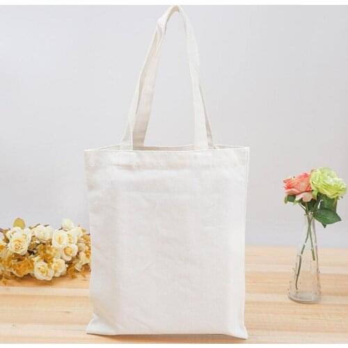 New Tote Bag Fashion Blank Shopping Bag Large Folding Tote Unisex Blank Original Design Eco Foldable Cotton Bags Canvas Handbag