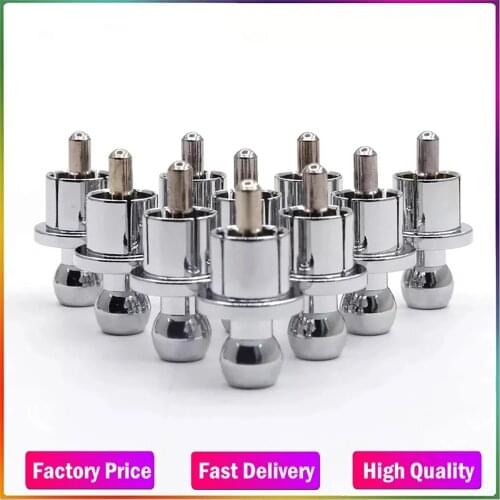 New 10pcs Rhodium Plated RCA Cap Plug Short-Circuit Socket Phono Connector RCA Shielding jack socket protect cover caps