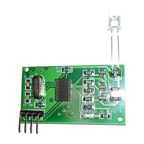 Learning infrared remote control module with code library Serial infrared air conditioning TV DVD fan infrared module