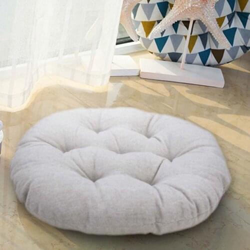 Home Cattail Hassock Seat Cushion on the Floor Pad Round Prayer Mattress Pouf Futon