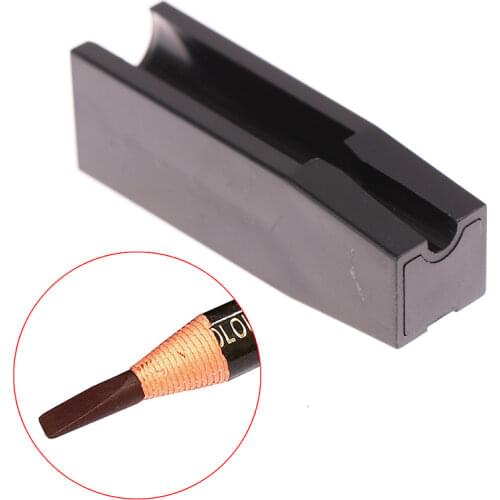 Metal 2 in 1 Eyebrow Pencil Sharpener for Permanent Makeup Eyebrow Lip Liner Eyeliner Pencil Tattoo Supply Multifunctional Tools