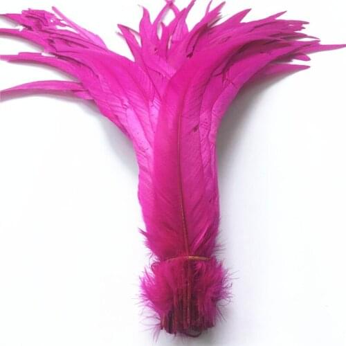 Rose Rooster Coque Tail Feather 40-45cm/16-18" Black Rooster Feathers for Crafts Wedding Feathers Decoration Pheasant Feathers