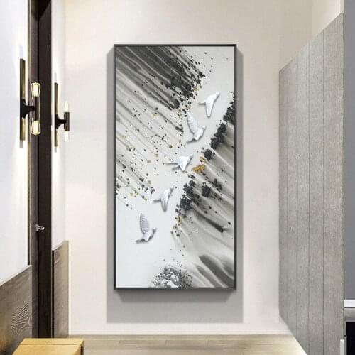 Traditional Chinese Style Print Home Decor Dove of Peace Painting Wall Art Canvas Pictures Poster Modular For Living Room Office